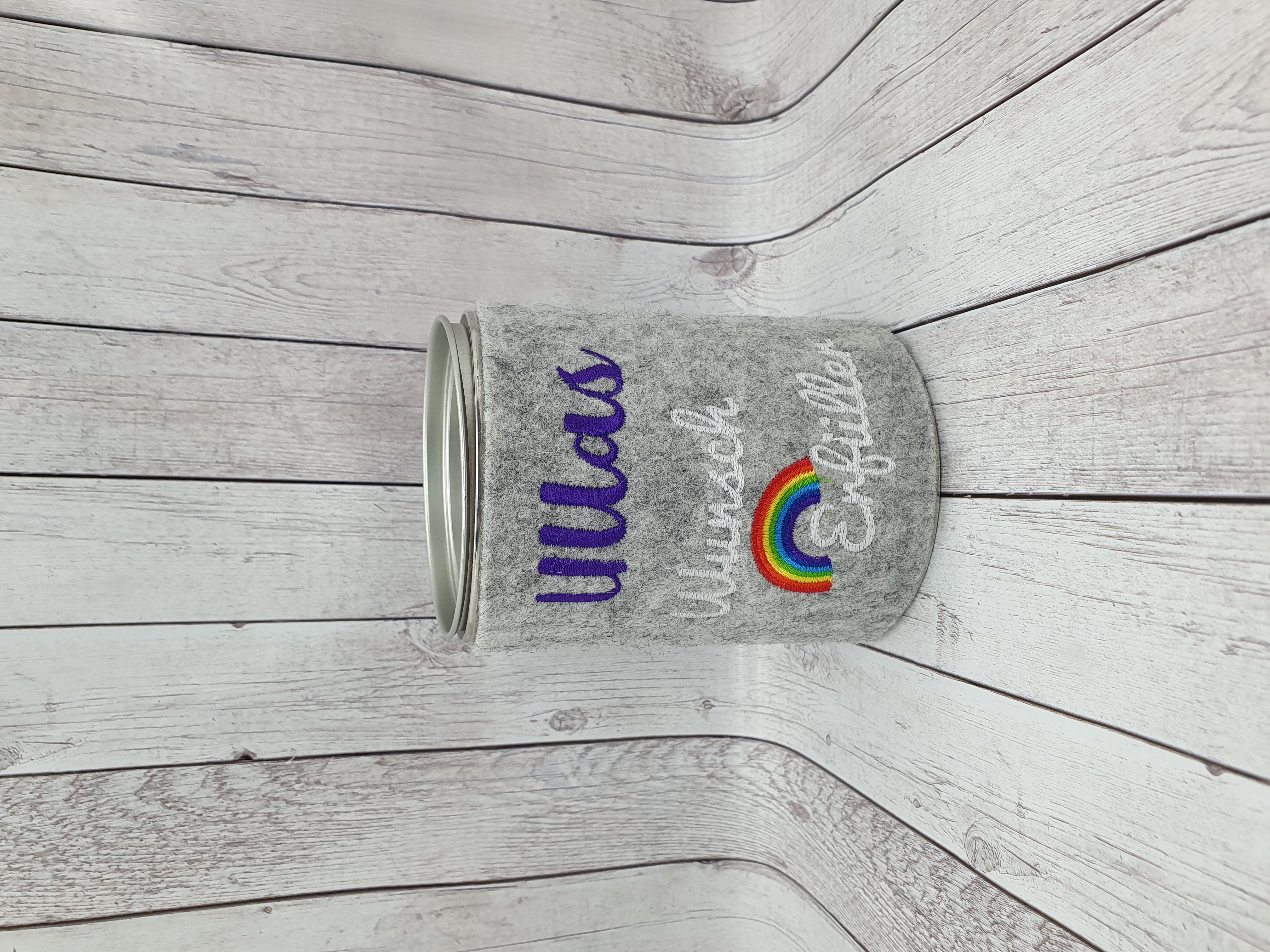 Spardose Name + Wunscherfüller - Filz bestickt