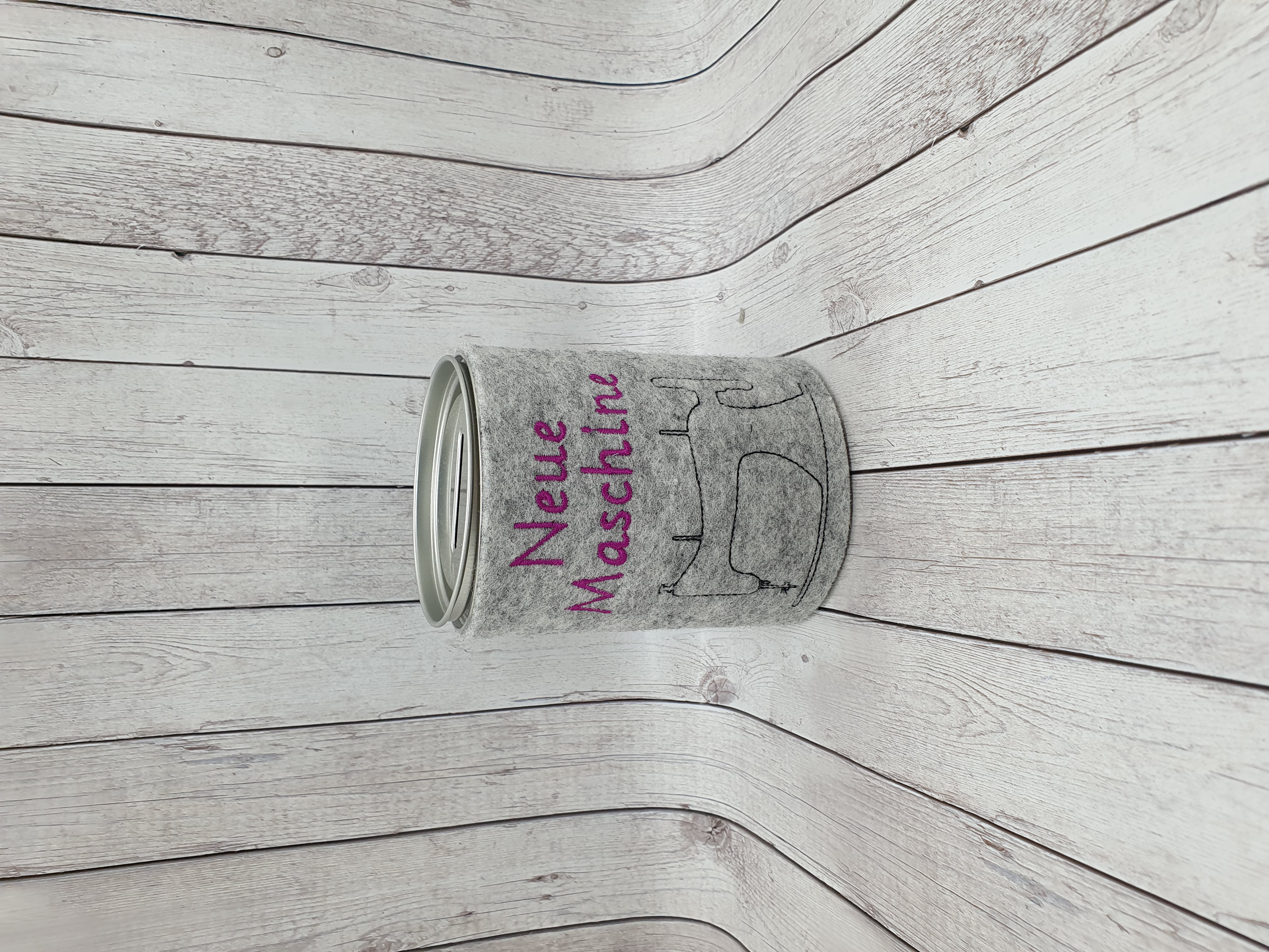 Spardose Neue Maschine Wollfilz